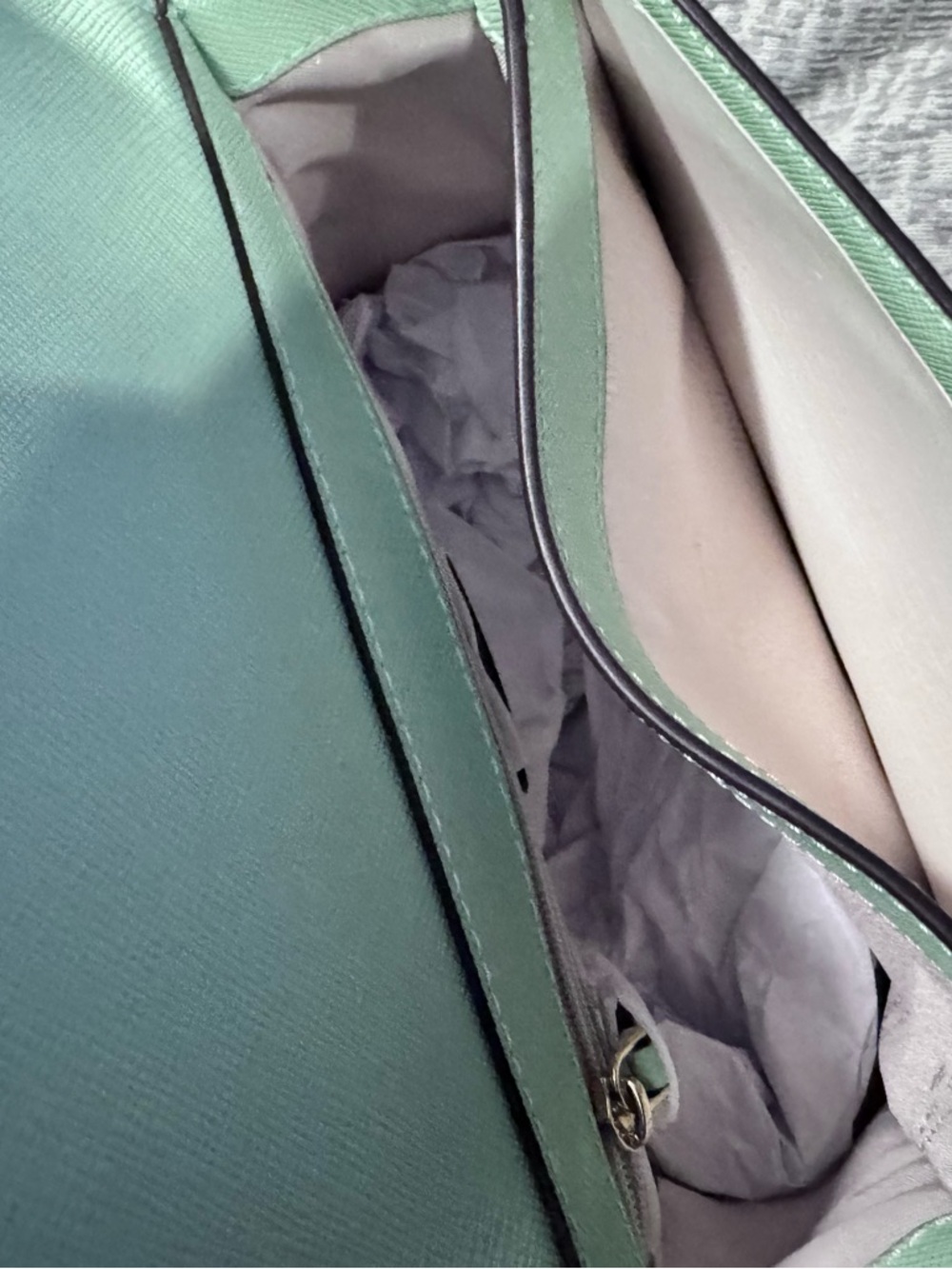 kate spade Mint Green Structured Top-Handle Satchel - Picture 13 of 16